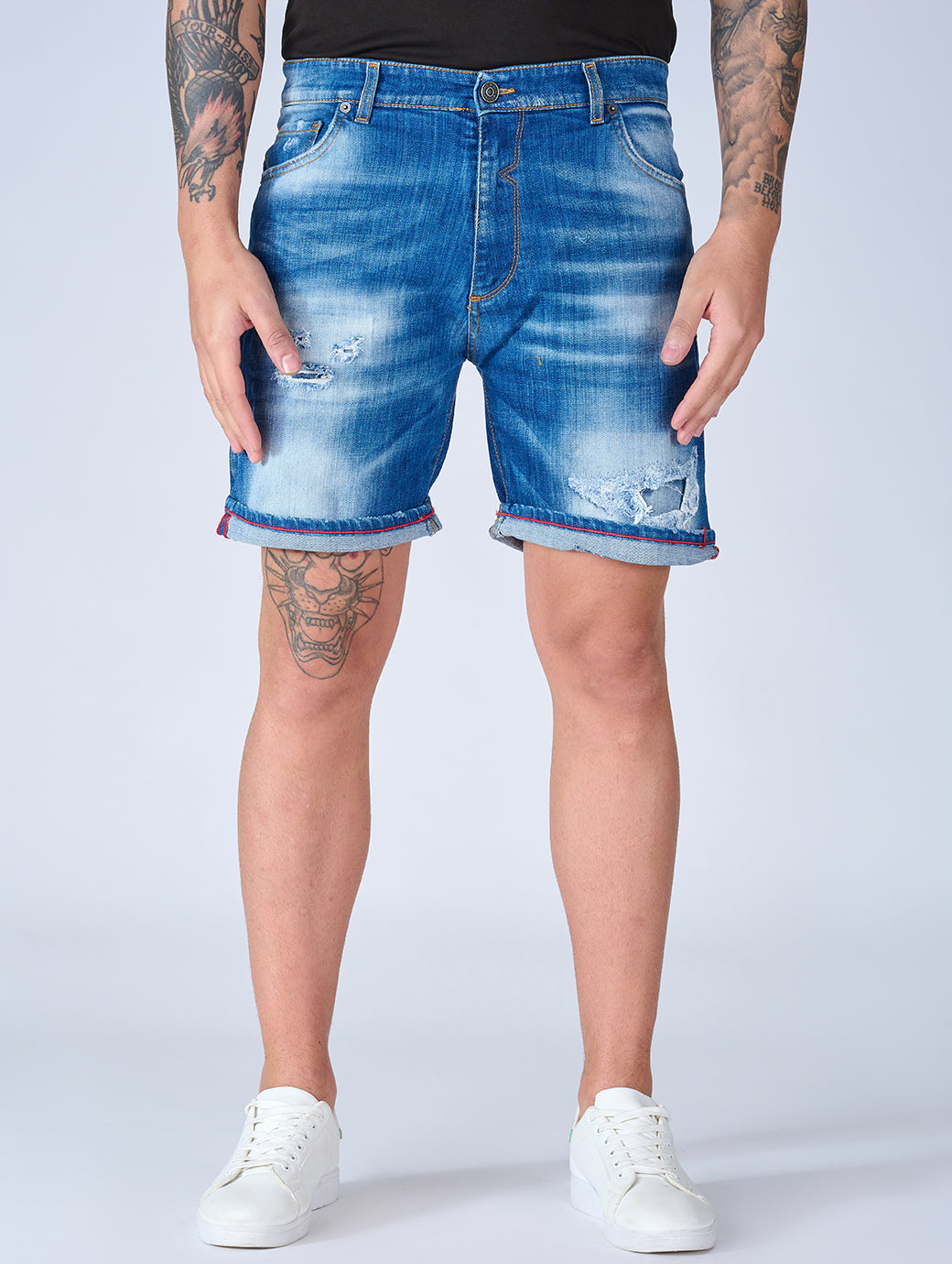 Patriòt Denim Couture Bermuda Jeans Uomo PKBE16134