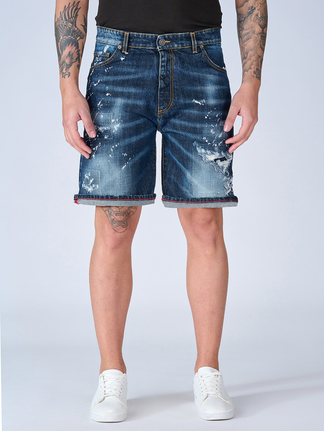 Patriòt Denim Couture Bermuda Jeans Uomo PKBE16138