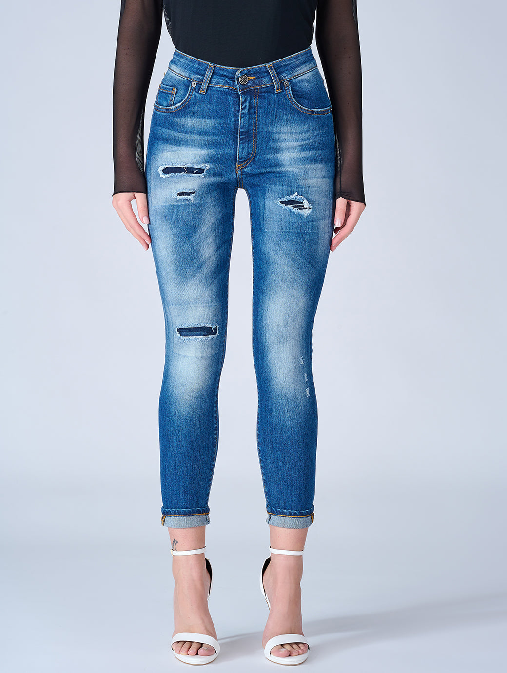 Patriòt Denim Couture Jeans Donna Skinny Vita Alta PPVA16126 – SS23 EDITION