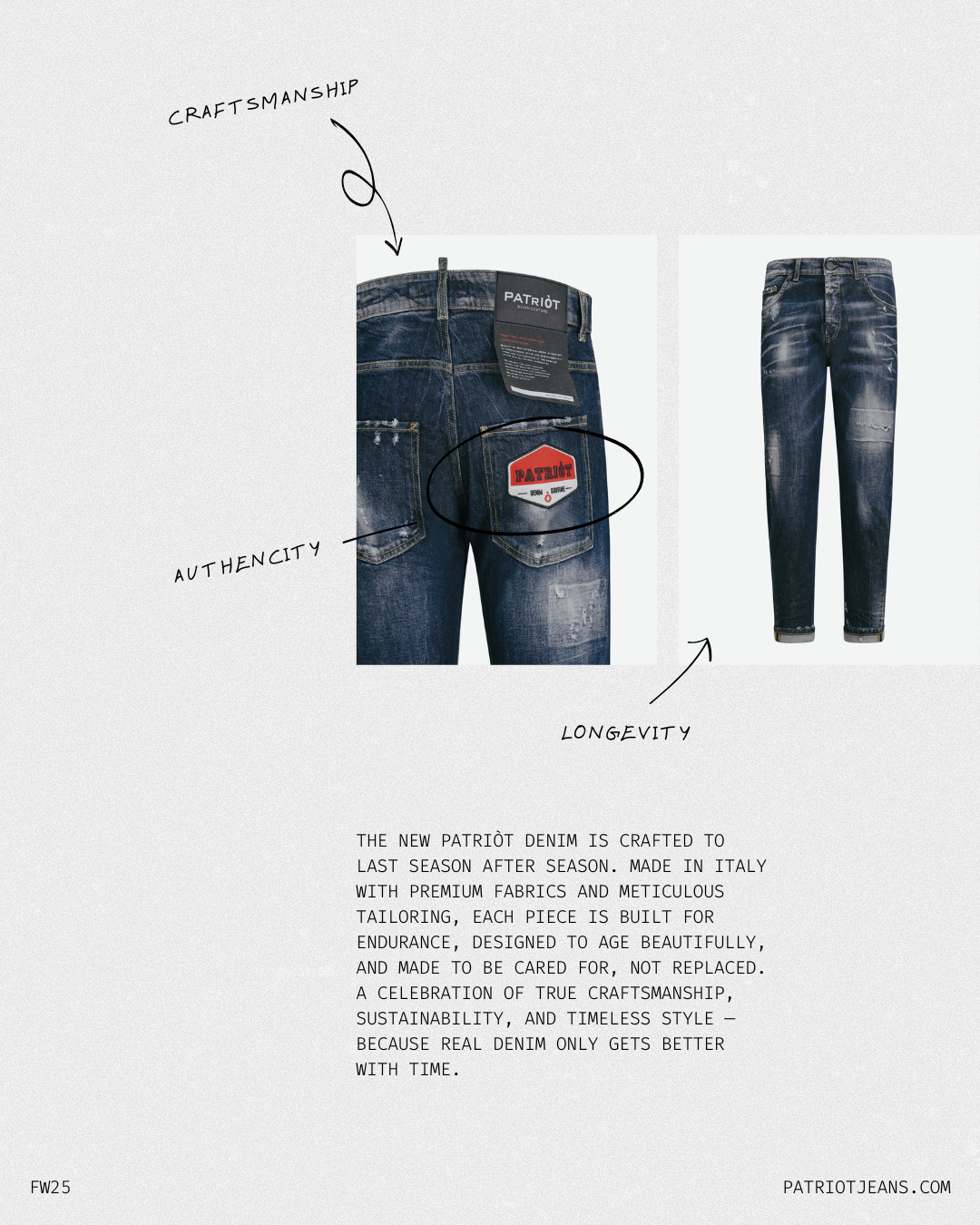 Come prolungare la vita del tuo denim | PATRIÒT Official
