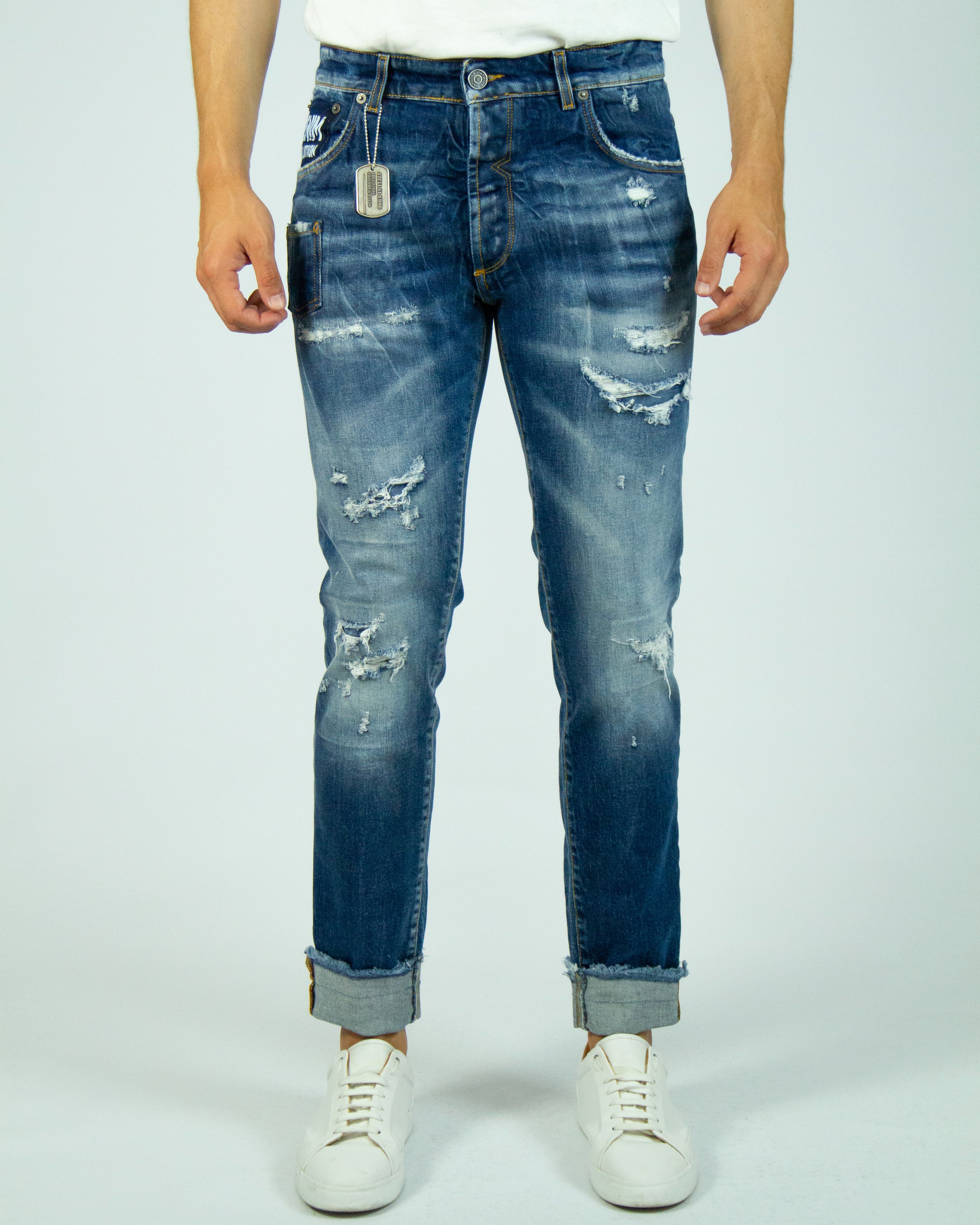 Jeans Uomo Regular Fit SKYM100