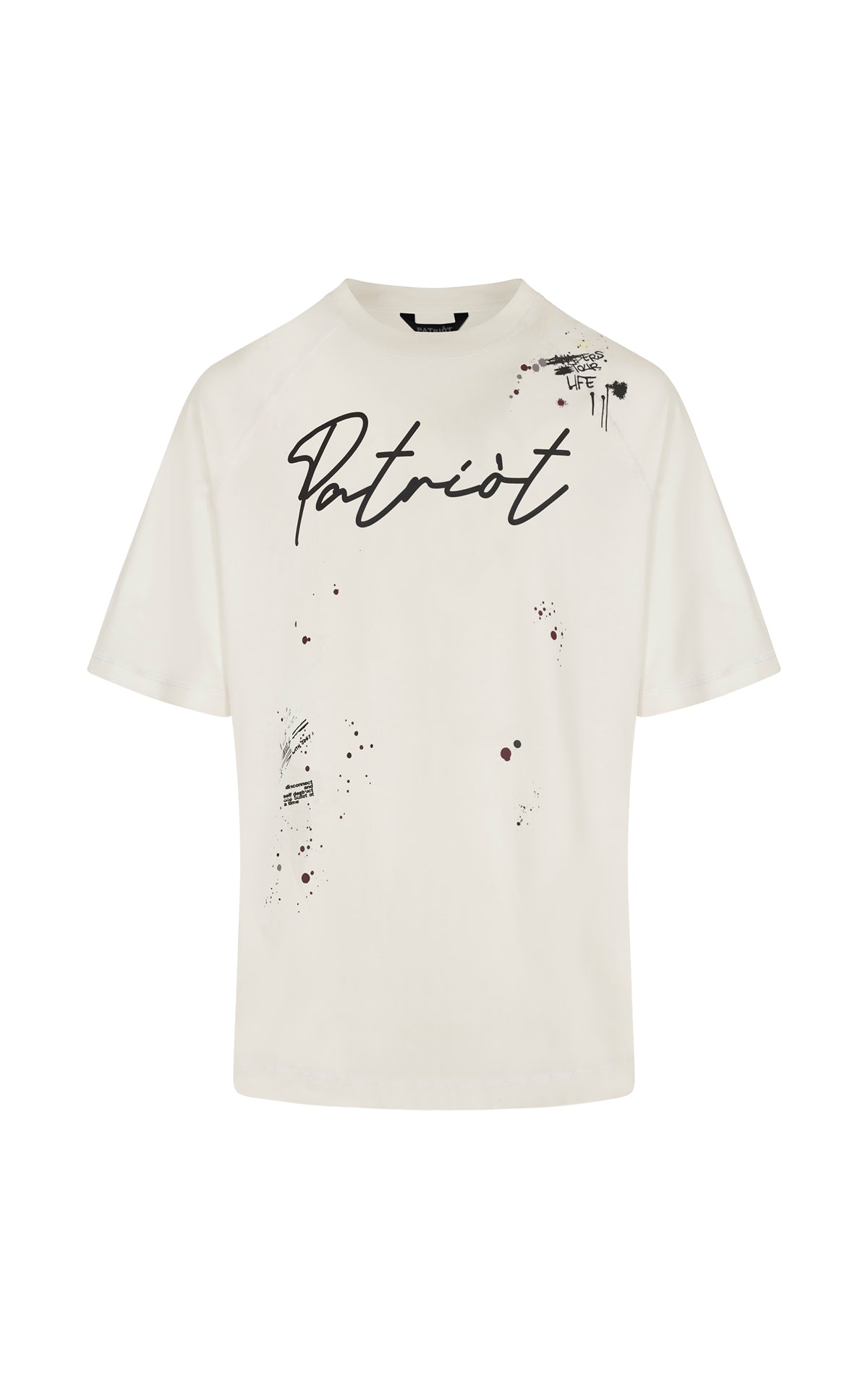 T-SHIRT CON STAMPA A SCHIZZI MU50