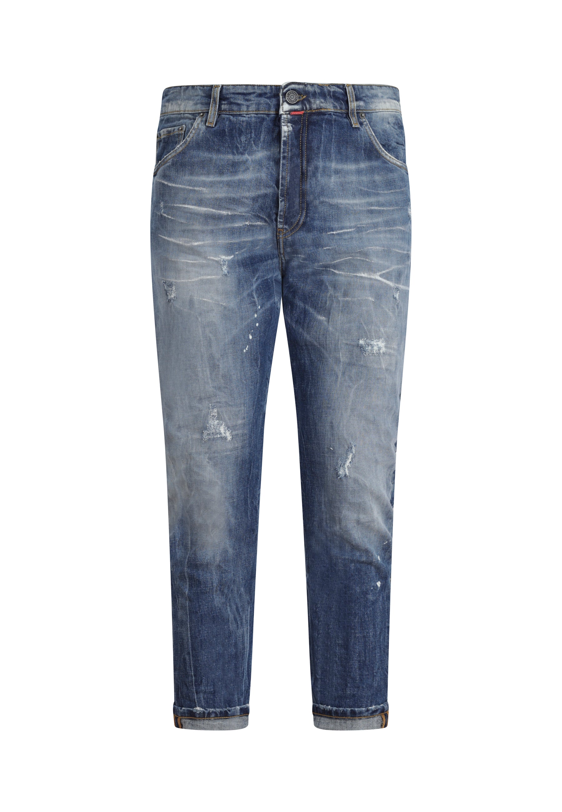 Jeans Denim Carrot Fit Made in Italy