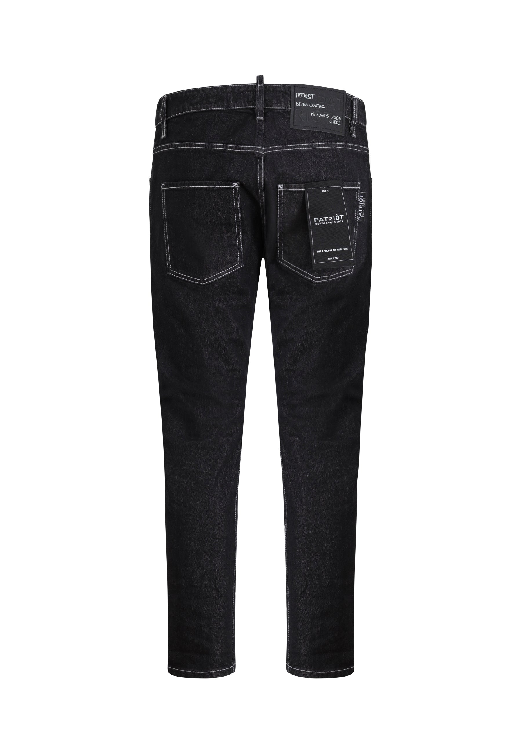Jeans Carrot Fit Scuro Da Uomo