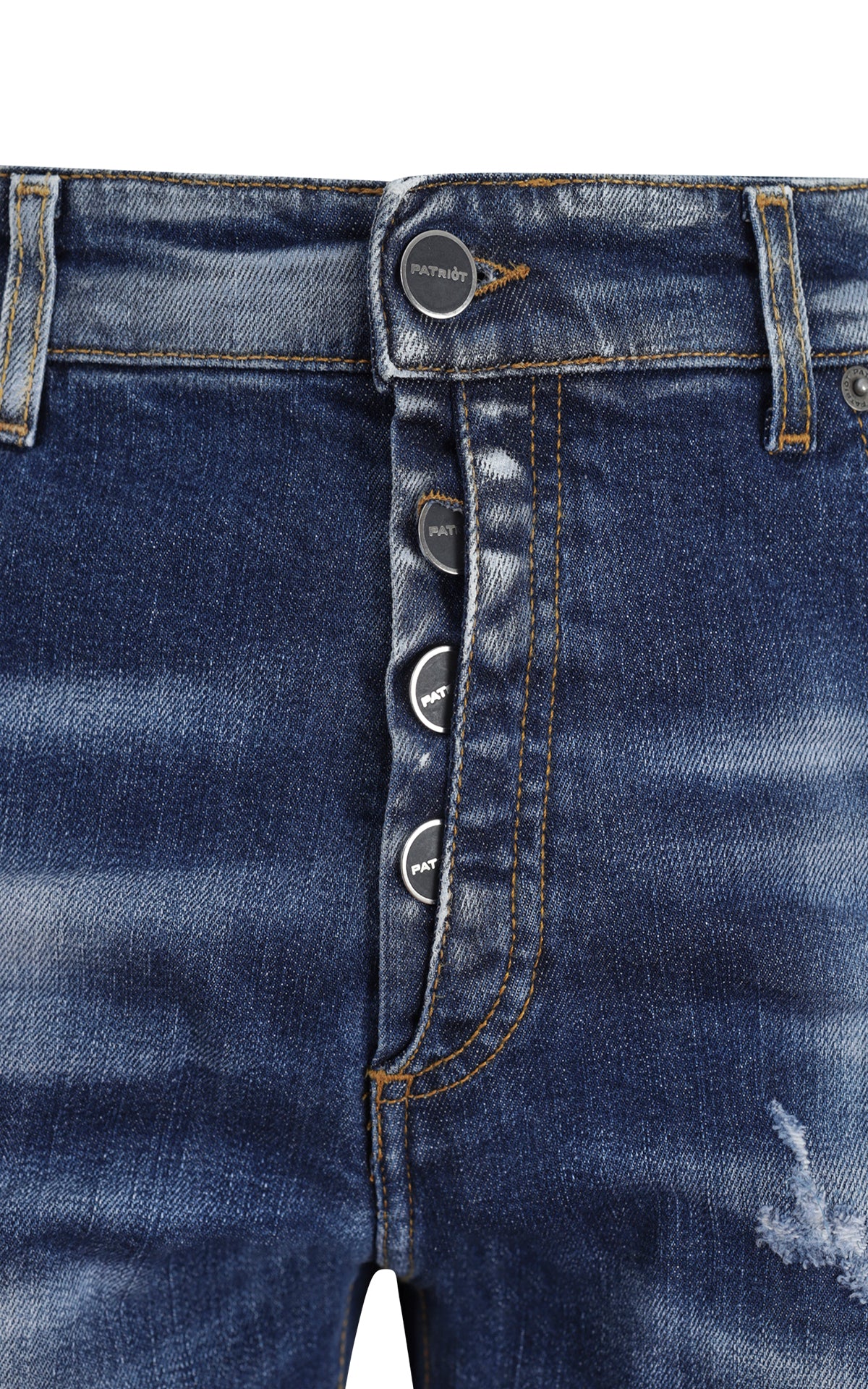Jeans Carrot Fit  Con Bottoni A Vista Da Uomo