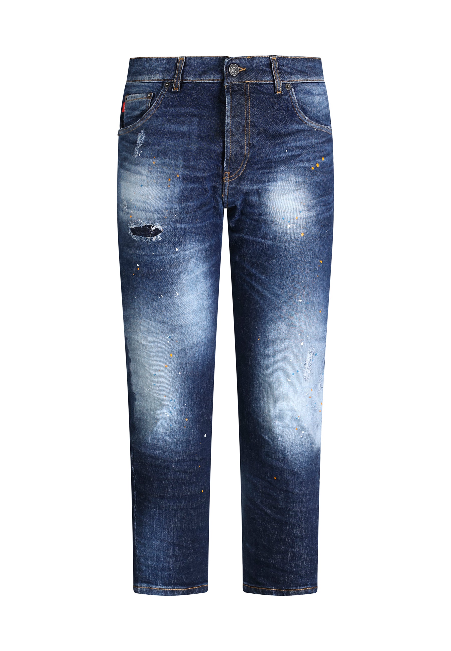 Jeans da Uomo Carrot fit 4 tasche retro