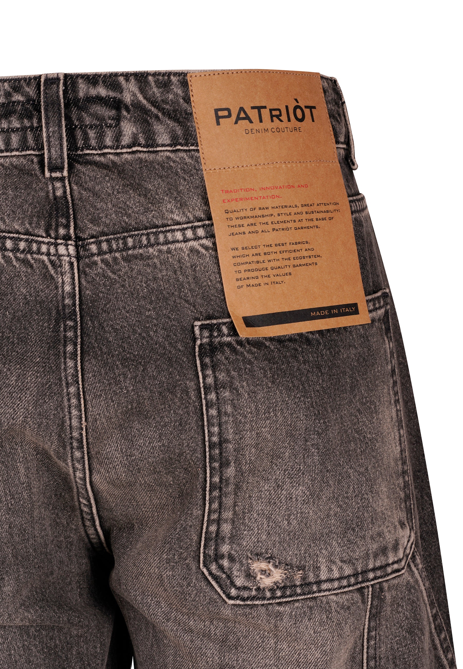 Jeans Loose Fit Lavaggio Scuro Sabbiato Da Uomo