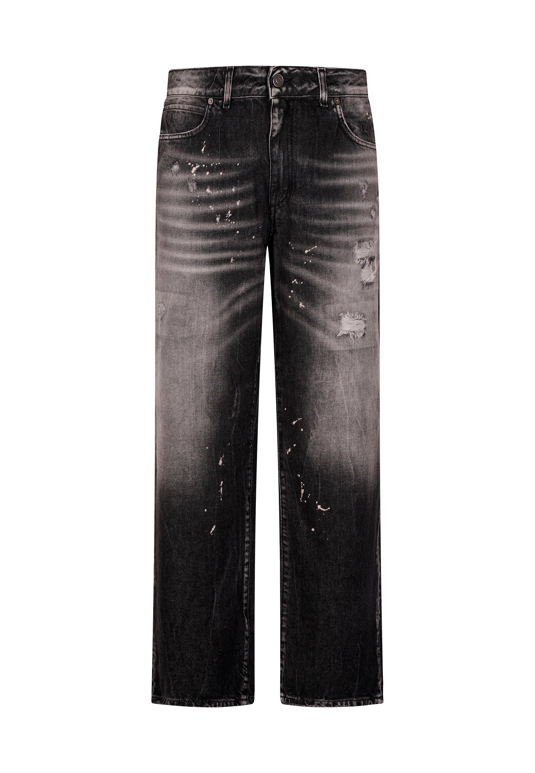 Jeans Loose Fit Da Uomo Lavaggio Scuro