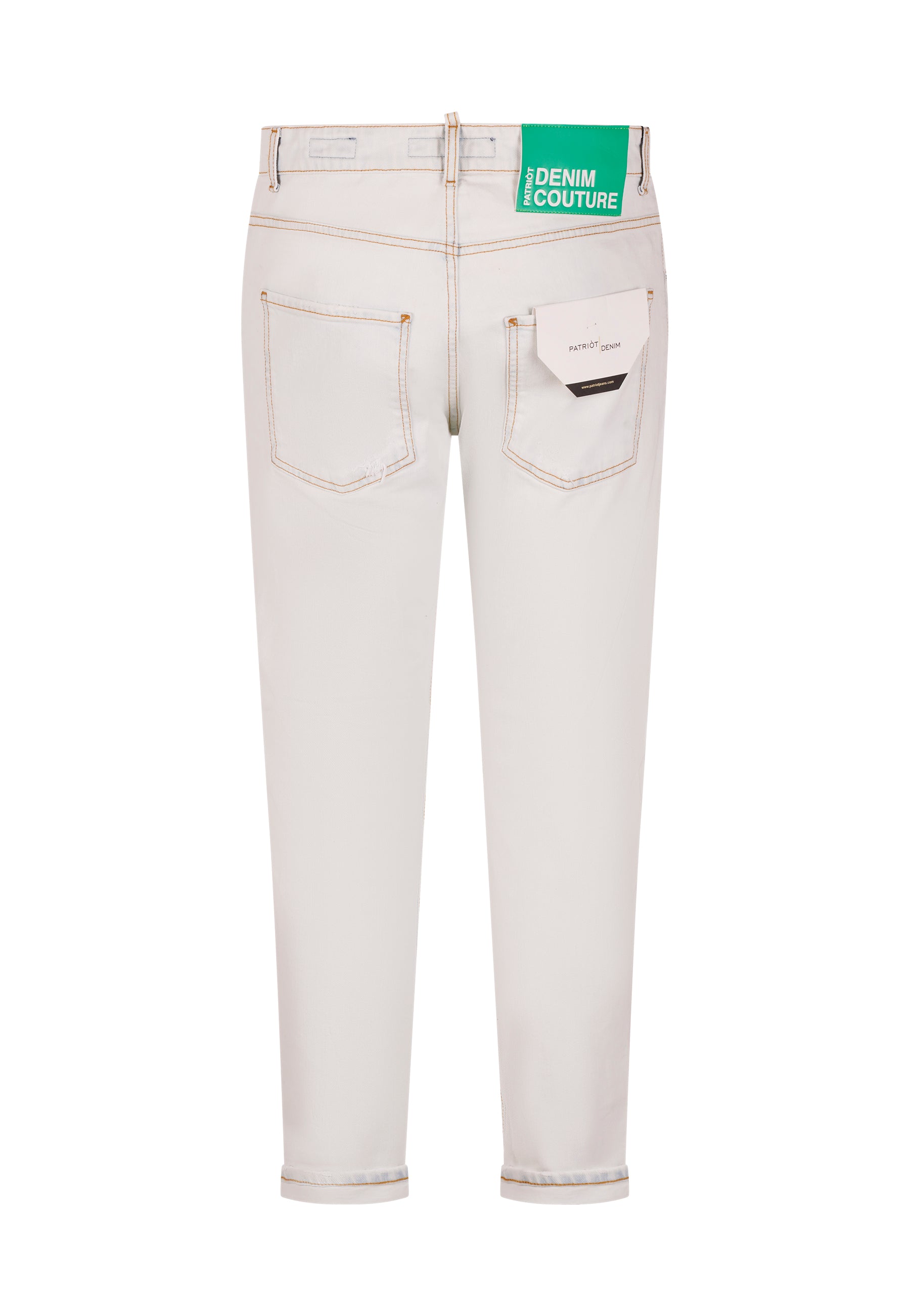 Jeans Bianco Carrot Fit Da Uomo