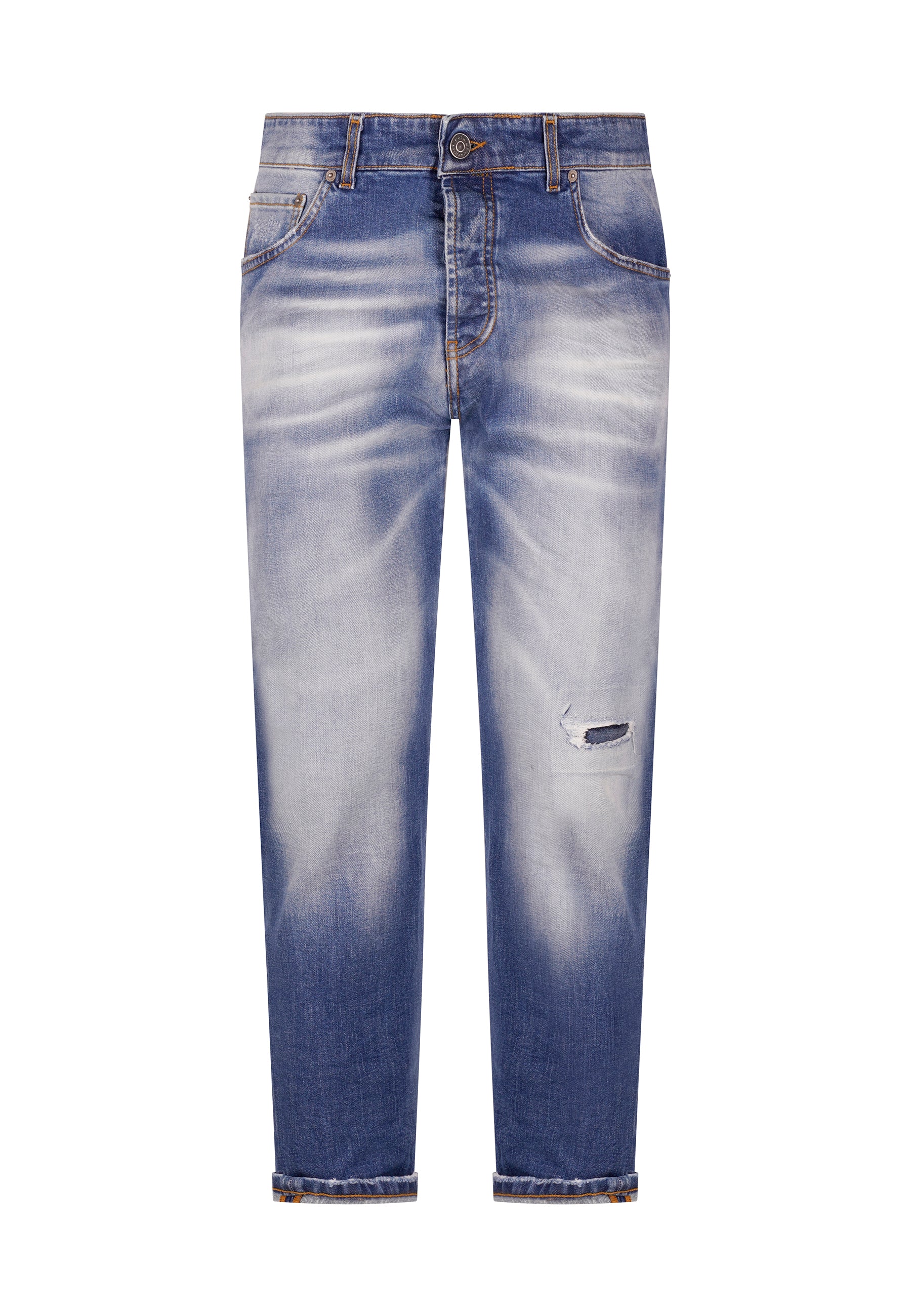 Jeans Carrot Fit 4 Tasche Da Uomo