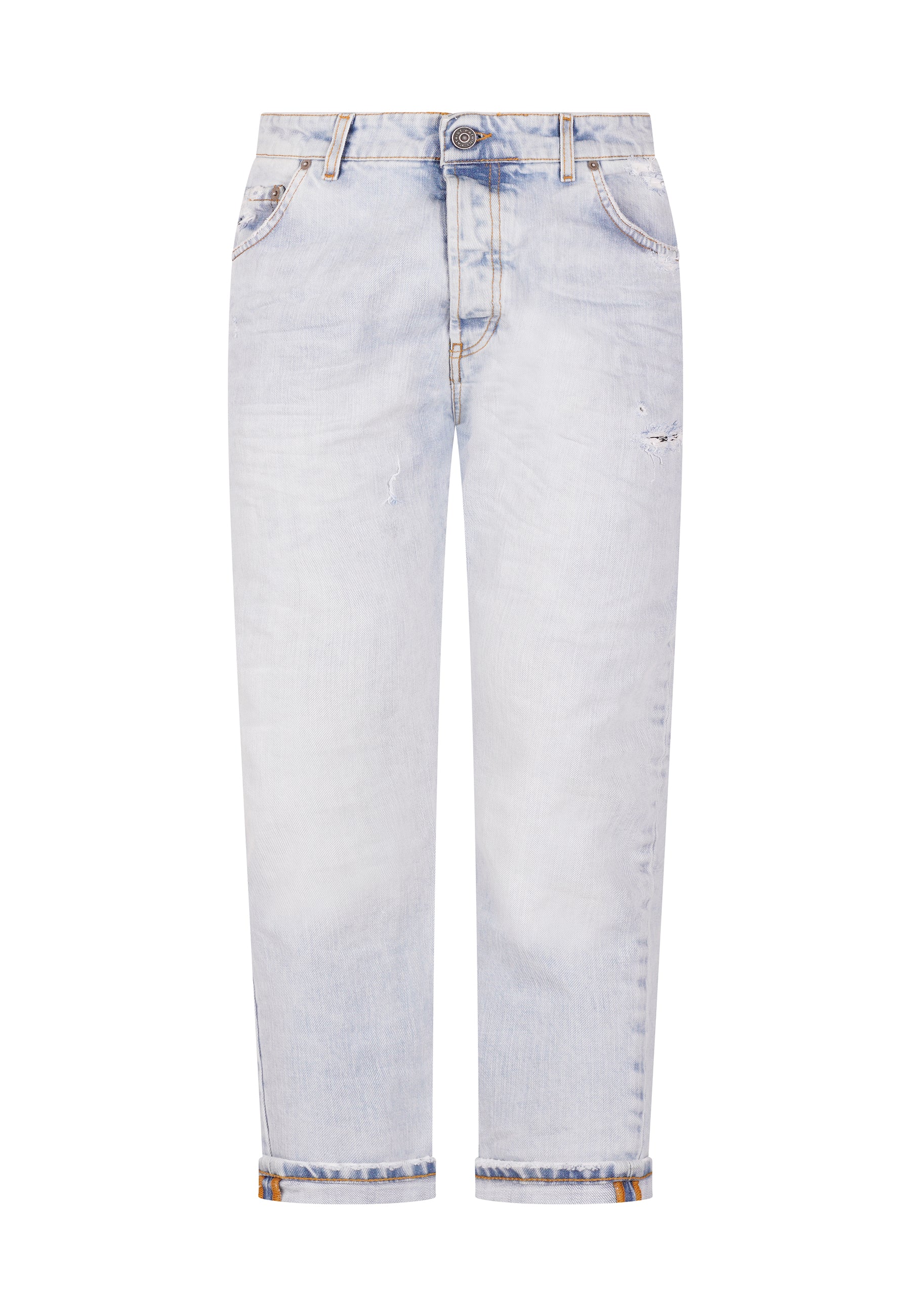 Jeans Da Uomo Carrot Fit Lavaggio Chiaro
