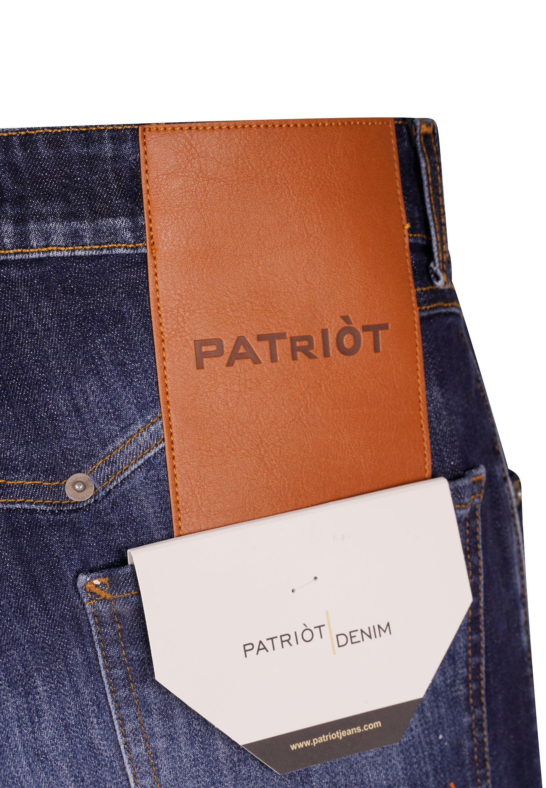 Jeans Carrot Fit Uomo Con Salpa Cuoio