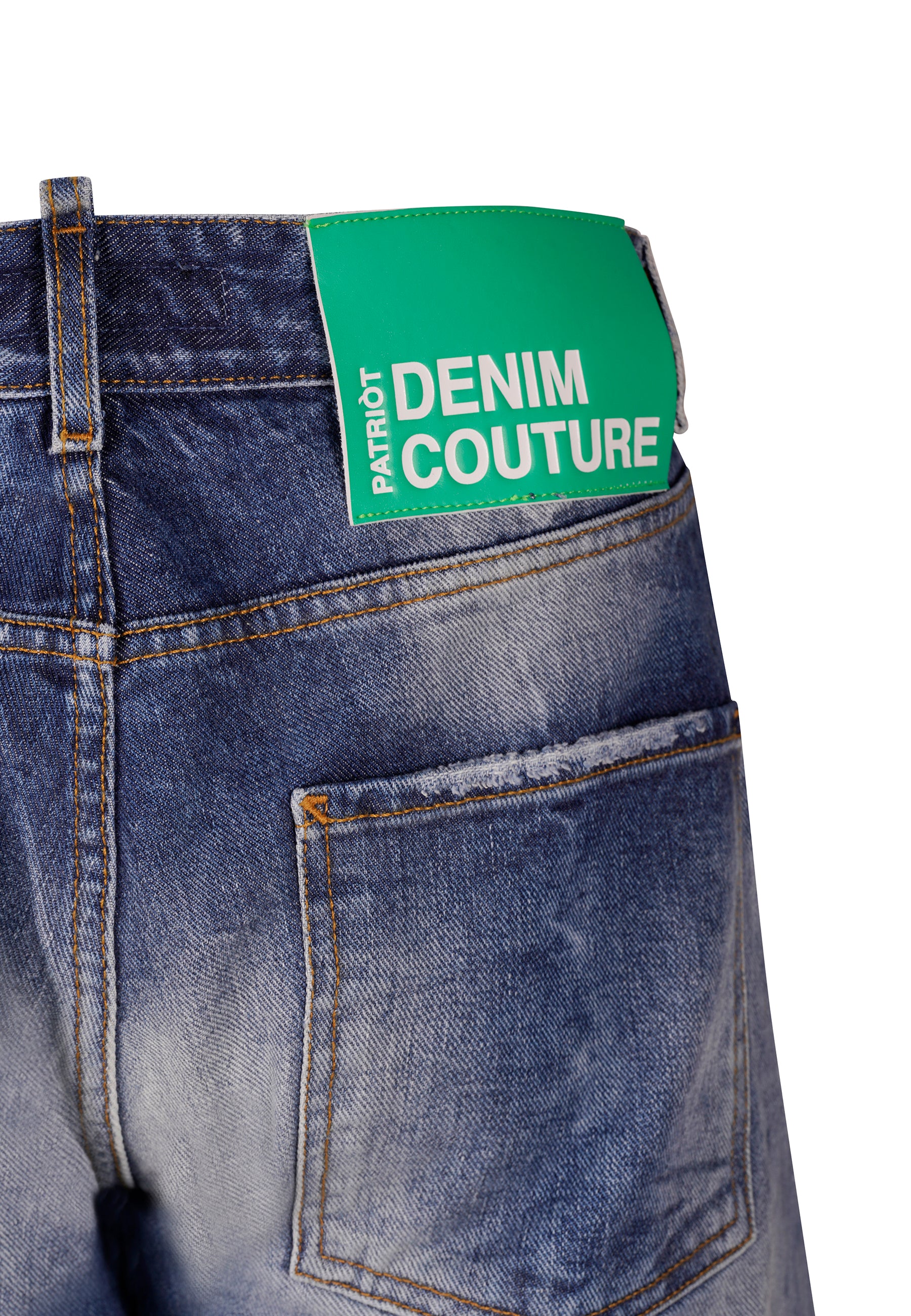 Jeans Da Uomo Loose Fit Con Salpa Colorata
