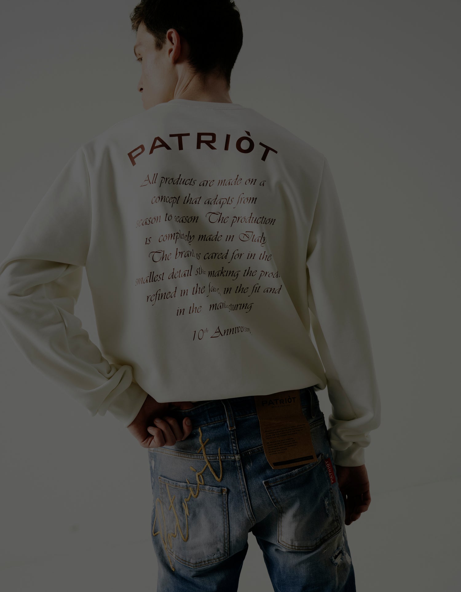 Patriot T-shirt Bianca Con Stampa Per Bambino SS26PTS008