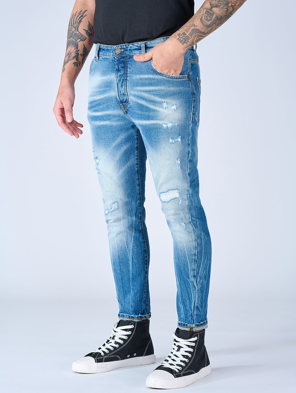 Patriòt Denim Couture Jeans Uomo Carrot Fit Pkay1614 – SS23 Edition