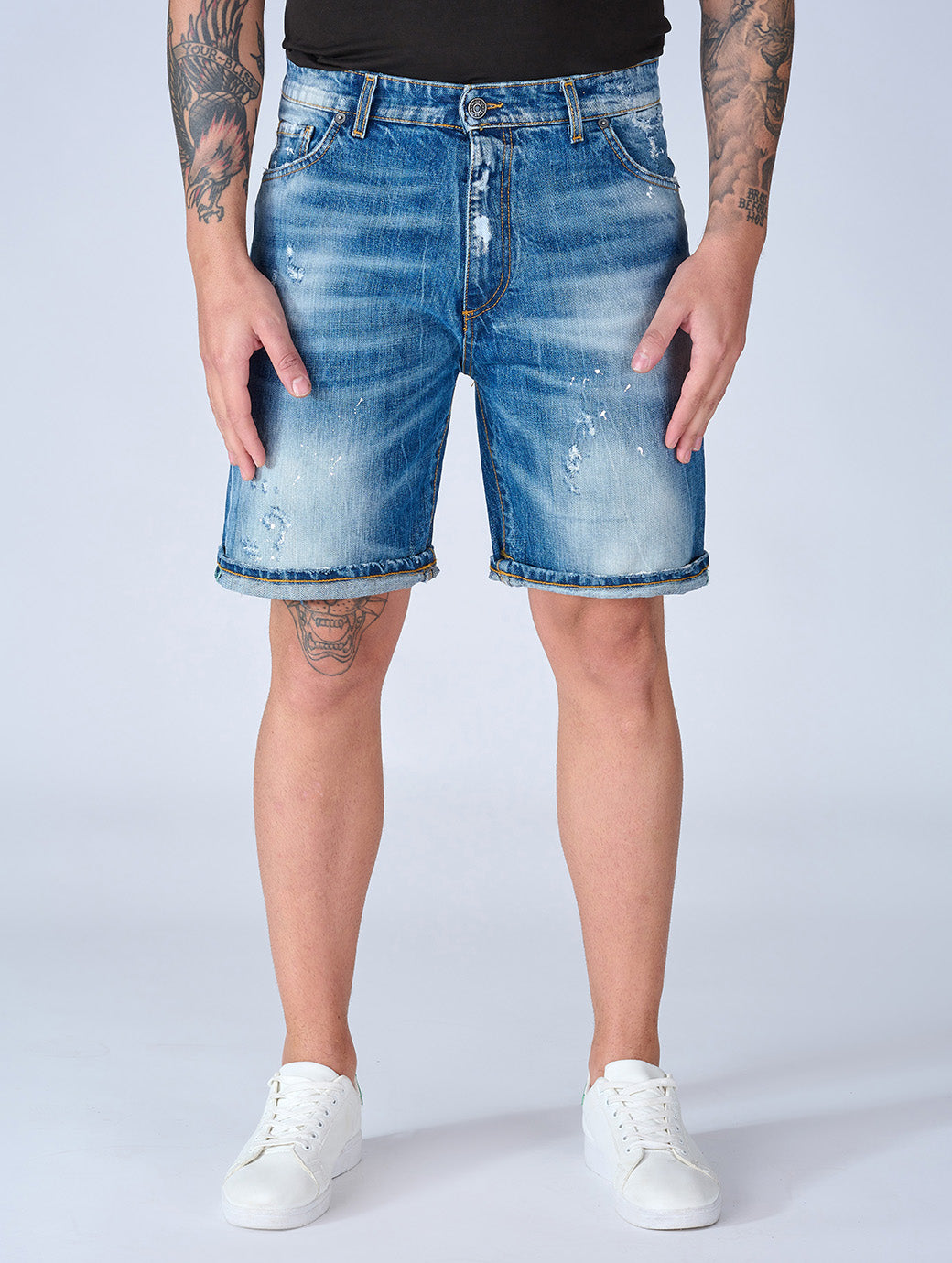 Patriòt Denim Couture Bermuda Jeans Uomo PKBE16137