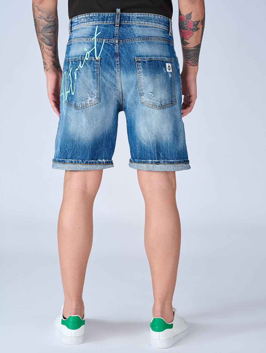 Patriòt Denim Couture Bermuda Jeans Uomo PKBE16137