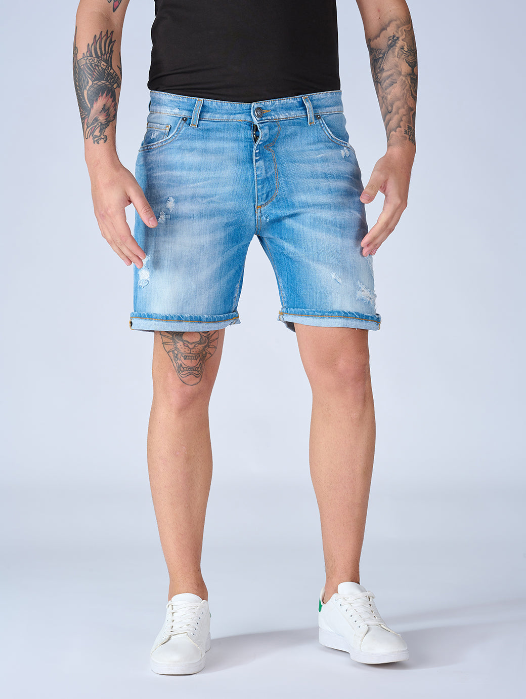 Patriòt Denim Couture Bermuda Jeans Uomo PKBE16135