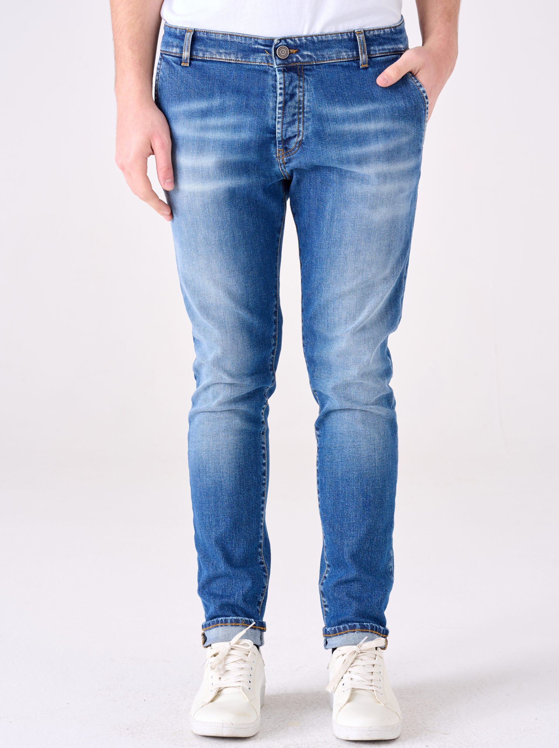 Jeans Uomo Regular Fit Tasca America SKY29