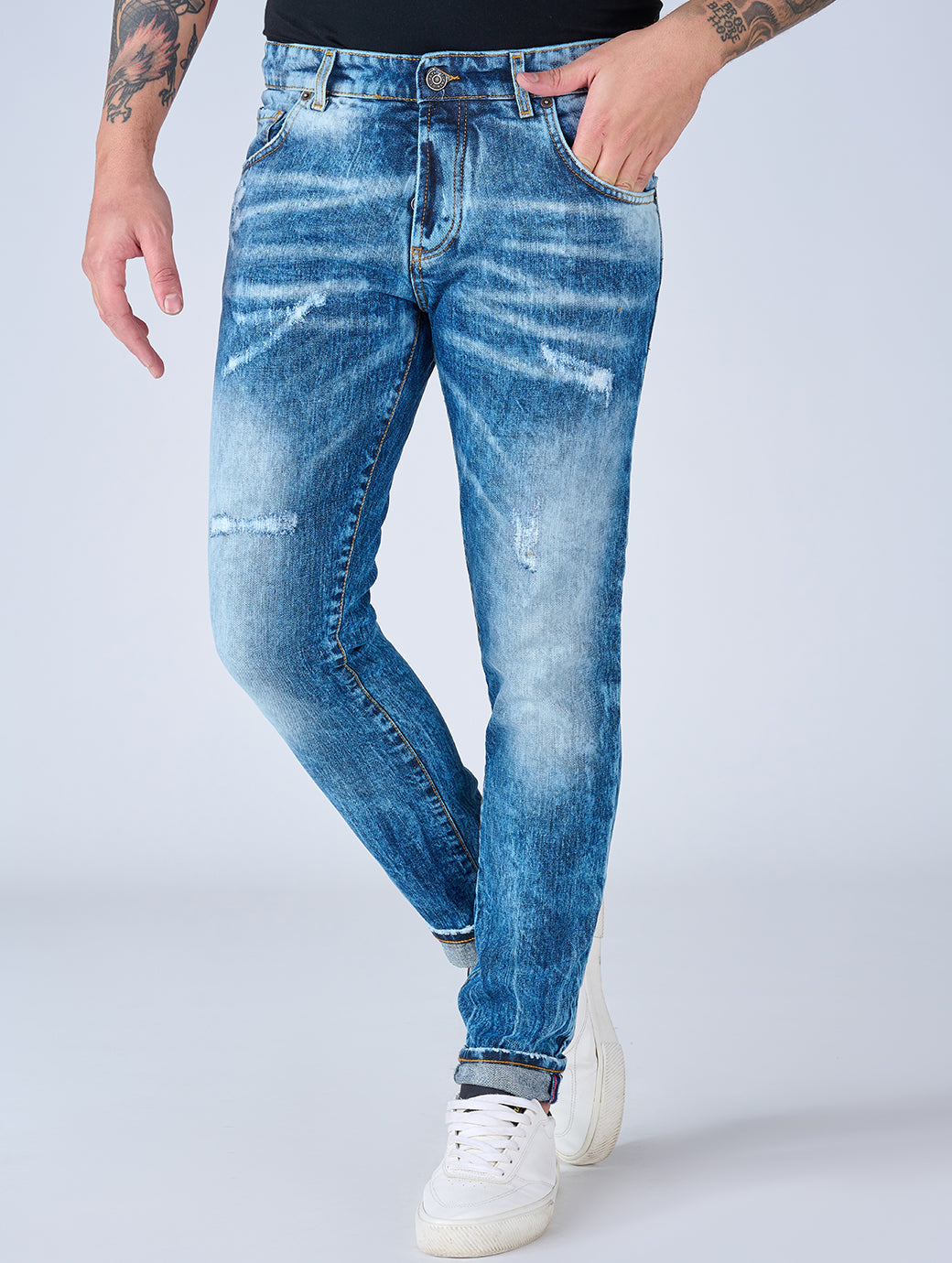 Patriòt Denim Couture Jeans Uomo Regular Fit  Sky1610 - SS23 Edition