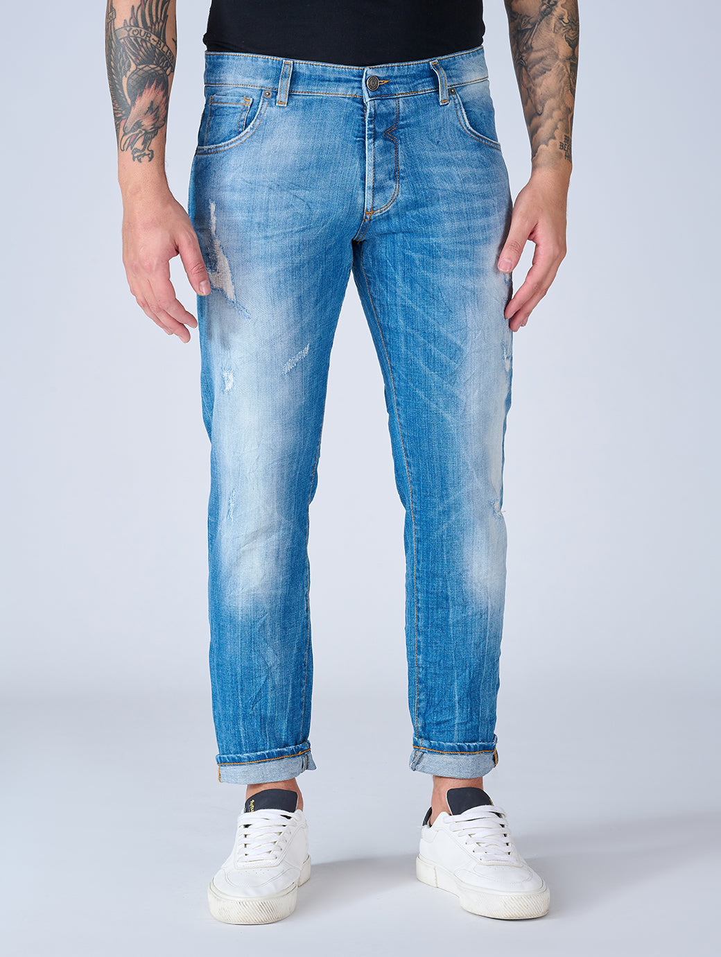 Patriòt Denim Couture Jeans Uomo Regular Fit Sky1615 – SS23 Edition