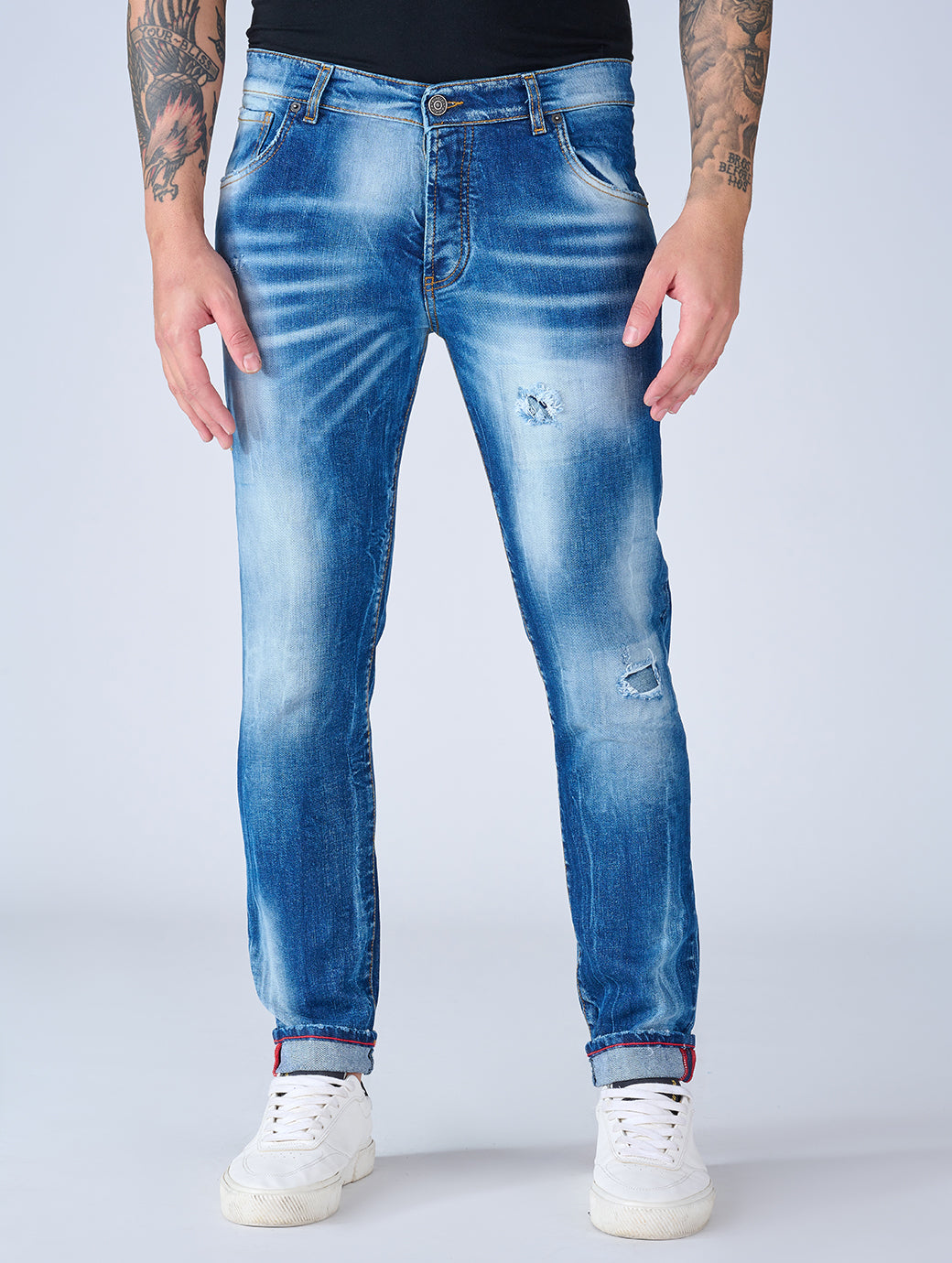 Patriòt Denim Couture Jeans Uomo Regular Fit  Sky1630 - SS23 Edition